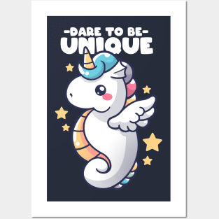 Unique seahorse Posters and Art